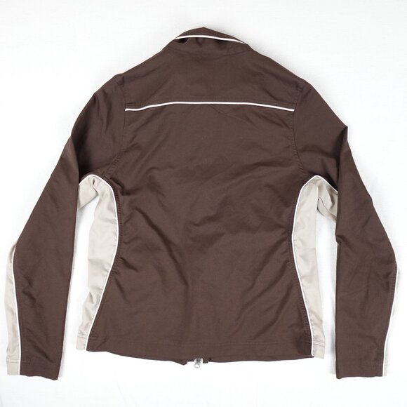 Vintage Nike Track Jacket Women's Medium (8-10) Dryfit Spellout Swoosh Logo Y2K - Picture 8 of 10